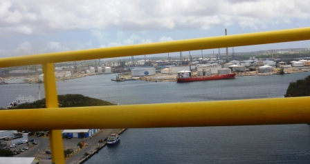 View to the industrial side of Willemstad