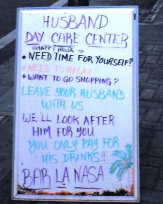 Husband day care centre!